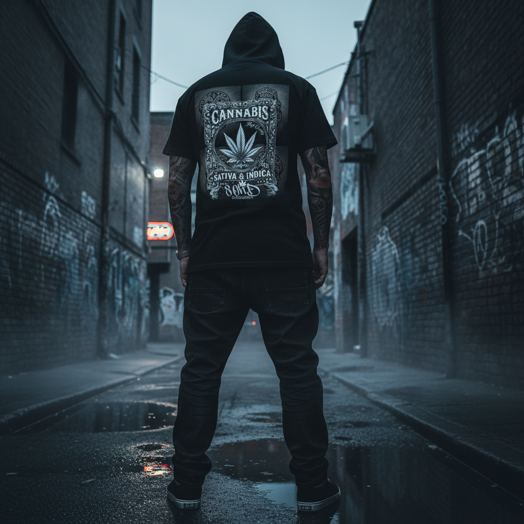 Cannabis Tee Style Shot